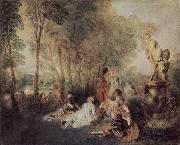 Fetes galantes Jean-Antoine Watteau